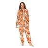 ALAZA Halloween Bat Spider Web Adult Onesie Pajamas Jumpsuit Unisex One-Piece Pajamas for Women Men S Multi view 2