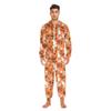 ALAZA Halloween Bat Spider Web Adult Onesie Pajamas Jumpsuit Unisex One-Piece Pajamas for Women Men S Multi view 3