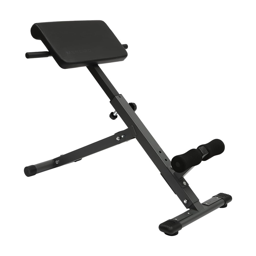 Bitodd Bench Exerciser, Roman Ultra Extension Bench, Foldable Extension Training Bench, Lumbar Abdominal Back Trainer, Multi-Purpose Roman Chair for Home, Gym, Hotel, Black