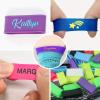 2 Pcs Personalized Pickleball Paddle Name Bands, Custom Pickleball Paddle Accessories for Secures Grip Tape, Silicone Ring Grip Bands for Racquetball Tennis Paddle, Gift for Pickleball Lovers view 2