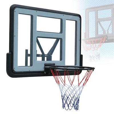44'' Wall Mounted Basketball Hoop and Mounting Bracket Combination Kit, Wall Mounted Professional Basket Ball Hoop, Universal Outdoor Basketball Hoop for Home Training and Club