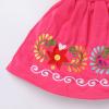 ABAFIP Baby Girls Toddler Kids Mexican Dress Sleeveless Ruffle Floral Embroidery Traditional Fiesta Dress Watermelon Red 3-4T view 4