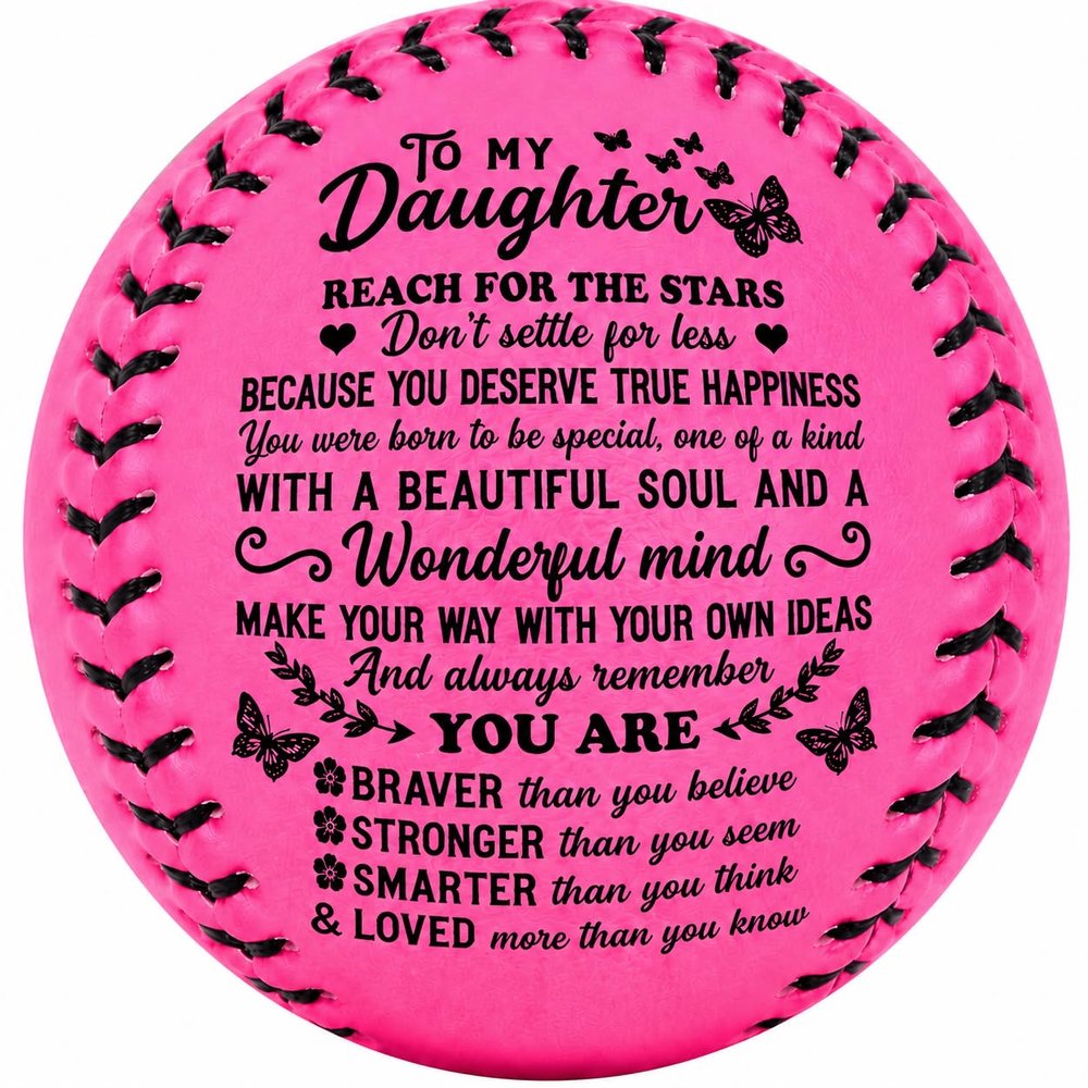 Moactiv''to My Daughter '' International Standard Softball, Gift for Daughter