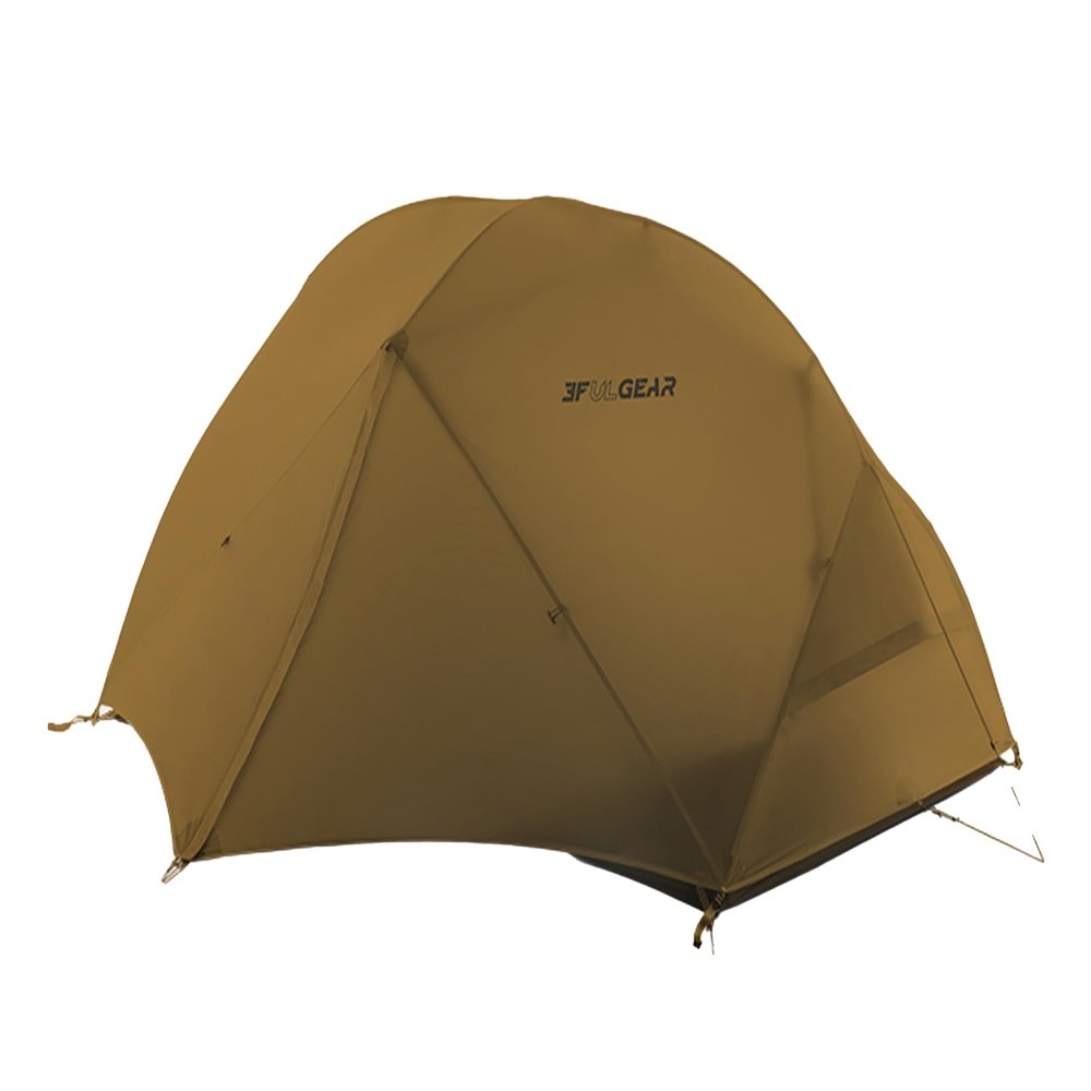 3F ULGEAR Floating Cloud 2 Tent Ultra Light 2 Person Camping Tent - Rainproof, Lightweight, 3/4 Season - Perfect for Backpacking and Outdoor Adventures (Khaki, 3 Season)
