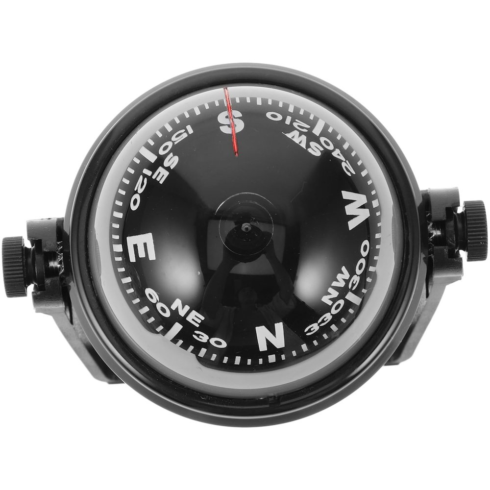 INOOMP Adjustable Compass for Cars and Boats Dashboard Navigation Tool for Drivers and Outdoor Enthusiasts Stylish Design for Easy Installation and Use