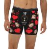 Custom Face Boxers with Novelty Boxers for Boyfriend - Unique, Funny, Personalized Underwear for Men - I Love Girlfriend, L-0143 view 1