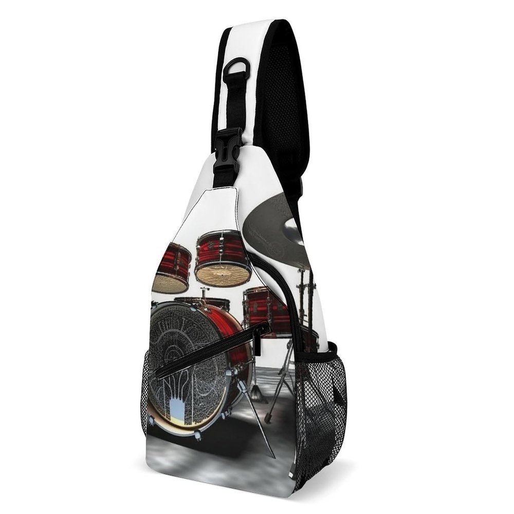 Chest Bag Cool Drum Set Sling Bag for Men Crossbody Bag Fanny Packs for Women Sling Backpack for Travel