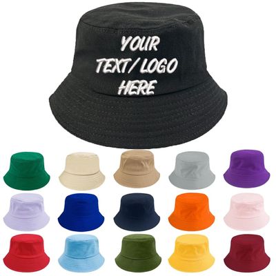 10PC Custom Embroidery Bucket Hat with Your Text/Logo,Personalized Foldable Sun Hat,Fisherman Fishing Cap for Men Women