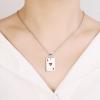 Ace of Spades Urn Necklace For Ashes For Men Women Good Luck Poker Card Cremation Jewelry Stainless Steel Keepsake Memorial Pendant (Red) view 2