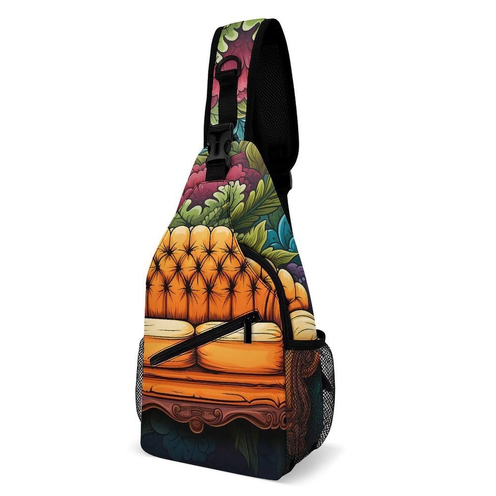Chest Bag Couch Sling Bag for Men Crossbody Bag Fanny Packs for Women Sling Backpack for Travel