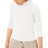 Betadog Kids Boys Girls Thermal Underwear Top Long Sleeve Sweater Turtleneck T-Shirts Winter Base (White, 2-3 Years) view 4