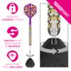 Target Darts Luke Littler Gen 1 Prodigy Steel Tip Swiss Point Darts, 90% Tungsten Darts, 23G | Generation 1 Gold Steel Tip Darts, Player Edition Swiss Points Dart Sets, K-Flex Flights and Shafts view 4