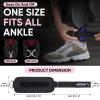 APEXUP Ankle Strap for Cable Machine, Ankle Resistance Bands, Cable Kick Back Ankle Straps for Gym, Glute Workouts, Leg Extensions, Adjustable Straps with Neoprene Padding (Single, Black) view 2