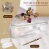 Acrylic Jewelry Organizer Box, Clear Jewelry Storage Box, PET String Organizer with 13 storage boxes, Portable Jewelry Box Antioxidant Sealed Box Portable Jewellery Box for Rings and Earrings (B) view 4