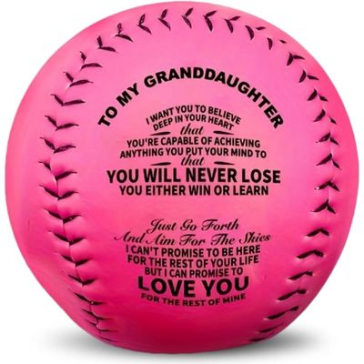 Moactiv 1pc, Creative PU Softball, Gifts for Granddaughter, Standard Size Softball, Birthday Gifts