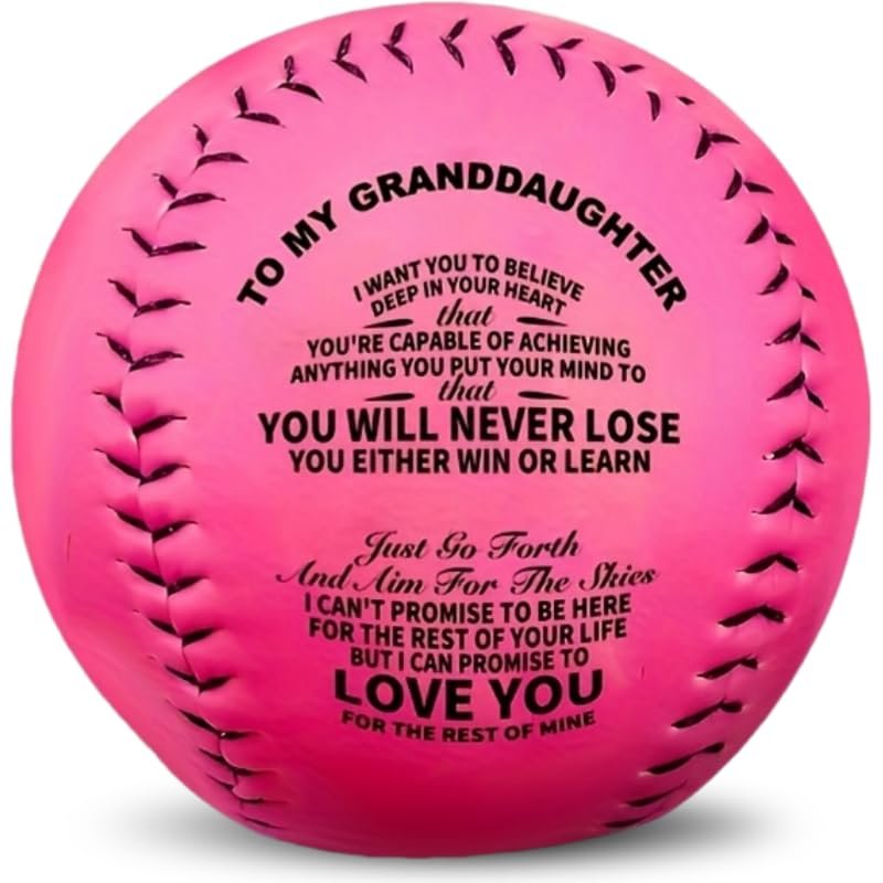Moactiv 1pc, Creative PU Softball, Gifts for Granddaughter, Standard Size Softball, Birthday Gifts