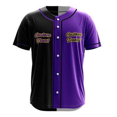Personalized Team Name Number Logo Baseball Jersey, Jersey for Men Women, Printed Split Baseball Jersey, Custom Two Team Baseball Jersey 20