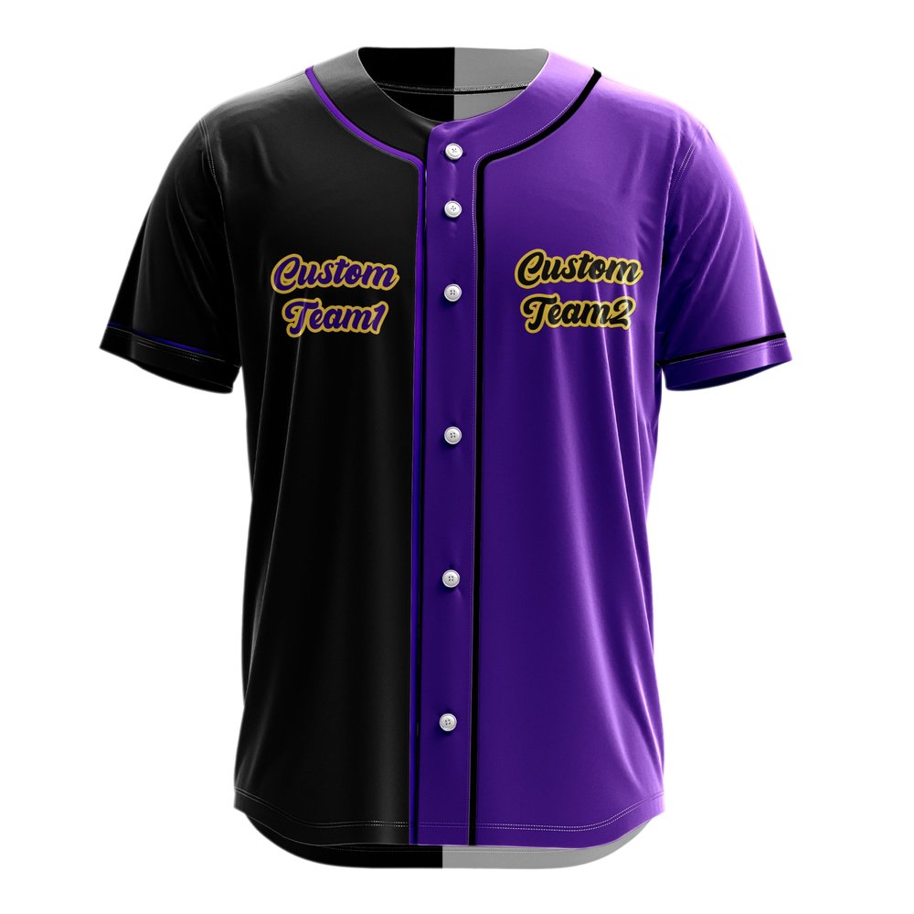 Personalized Team Name Number Logo Baseball Jersey, Jersey for Men Women, Printed Split Baseball Jersey, Custom Two Team Baseball Jersey 20
