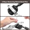 BYNIIUR Watch Link Removal Kit, Watch Adjustment Band Resizing Tool Kit for Bracelet Replacement, Strap Sizing Adjuster with Pin Remover for Watchmaker Repair, Link Pin Removal Punch, Hammer view 2
