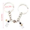 VOCUE 2 Pieces Keychain Astronaut Heart Magnetic Keyring Keychains for Couple Friend Gifts Handmade Jewelry view 3