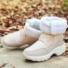 Womens Snow Boots Waterproof Mid Calf Winter Boots for Women Warm Faux Fur Lined Boots High Top Anti-Slip Boots view 4