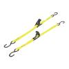 PATIKIL Boat Trailer Transom Tie Down Straps 1" x5', 1763lbs Break Strength Ratchet Adjustable Straps with S Hook for Marine Trailing Boating, Yellow view 1