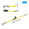 PATIKIL Boat Trailer Transom Tie Down Straps 1" x5', 1763lbs Break Strength Ratchet Adjustable Straps with S Hook for Marine Trailing Boating, Yellow view 2