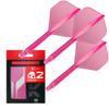 Target Darts K Flex Integrated Dart Flights and Shafts, No.2 Pink (Medium) | Pack of 3 K-Flex  No2, Kflex All in One Moulded Dart Flight & Stem | Professional Dart Accessories view 1