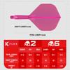 Target Darts K Flex Integrated Dart Flights and Shafts, No.2 Pink (Medium) | Pack of 3 K-Flex  No2, Kflex All in One Moulded Dart Flight & Stem | Professional Dart Accessories view 4
