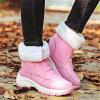 Womens Snow Boots Waterproof Mid Calf Winter Boots for Women Warm Faux Fur Lined Boots High Top Anti-Slip Boots view 4