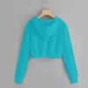 Rkwins Cropped Sweatshirts for Women Zip Up Cute Hoodies Lightweight Long Sleeve Sweatshirt Slim Fit Jacket with Pockets Dark Navy view 4