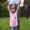 3T Light Pink Toddler Cute Script Game Day Football Heart Toddler T-Shirt view 2
