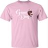 3T Light Pink Toddler Cute Script Game Day Football Heart Toddler T-Shirt view 3
