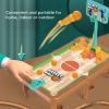 6 in 1 Combo Game Table Set Educational Interactive MultiGame Table for Kids, Portable Plastic Table Games for Home Indoor/Outdoor Activities - Soccer Basketball Billiards Hockey view 3