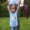 2T Light Blue Toddler Cute Script Game Day Football Heart Toddler T-Shirt view 2