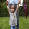 3T Oxford Toddler Cute Script Game Day Football Heart Toddler T-Shirt view 2