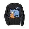 Cat Ladies For Kamala Harris Donald Trump 2024 Sarcastic Sweatshirt view 1