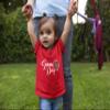 5T Red Toddler Cute Script Game Day Football Heart Toddler T-Shirt view 2