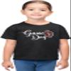 2T Black Toddler Cute Script Game Day Football Heart Toddler T-Shirt view 1