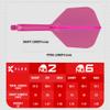 Target Darts K Flex Integrated Dart Flight and Shaft, No.6 Pink (Intermediate) | 3-Pack K-Flex - No. 6, Kflex Precision-Molded 2-in-1 Dart Flights and Dart Shaft | Professional Dart Accessories view 4