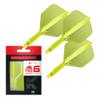 Target Darts K Flex Integrated Dart Flight and Shaft, No.6 Yellow (Short) | 3-Pack K-Flex - No. 6, Kflex Precision-Molded 2-in-1 Dart Flights and Dart Shaft | Professional Dart Accessories view 1