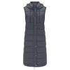 FQFGGYD Long Puffer Vest Women Quilted Hooded Sleeveless Down Vest Outerwear Padded Jacket Fall Winter Coat with Pockets view 2
