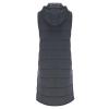 FQFGGYD Long Puffer Vest Women Quilted Hooded Sleeveless Down Vest Outerwear Padded Jacket Fall Winter Coat with Pockets view 3
