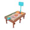 TOPINCN Multifunctional Game Table Set, Educational Parent-Child Interaction, Combination Game Room Set, Portable Lightweight, Brown view 4