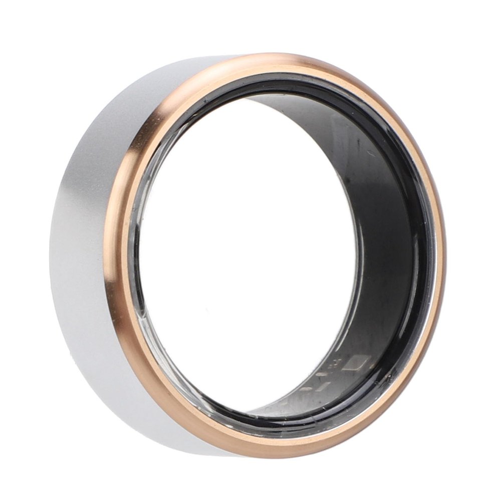 Cuifati Water Smart Ring, Monitor, Aluminum Alloy Fitness Tracker, Gesture Camera Control, 60 Days Standby Time, for APP, Multi Sports Modes (9#)