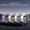 Cuifati Water Smart Ring, Monitor, Aluminum Alloy Fitness Tracker, Gesture Camera Control, 60 Days Standby Time, for APP, Multi Sports Modes (9#) view 3