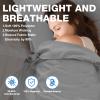JAICOM Sleeping Bag Liner, Adult Sleep Sack & Travel Sheets, Ultralight and Portable Camping Sheets - Suitable for Hotel, Camping, Hostels, Business Trips, Tanning, Bed, Backpacking (Silver Gray) view 3