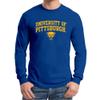 AL02 - Pittsburgh Panthers Arch Logo - University Sports Team Long Sleeve T Shirt - 3X-Large - Royal view 2