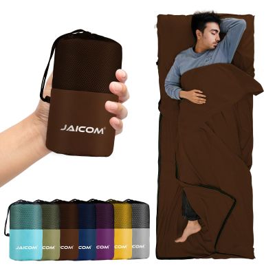 JAICOM Sleeping Bag Liner, Travel Sheets & Adult Sleep Sack, Ultralight and Portable Summer Sleeping Bag - Ideal for Backpacking, Hotels and Hostels, Business Trips, Camping