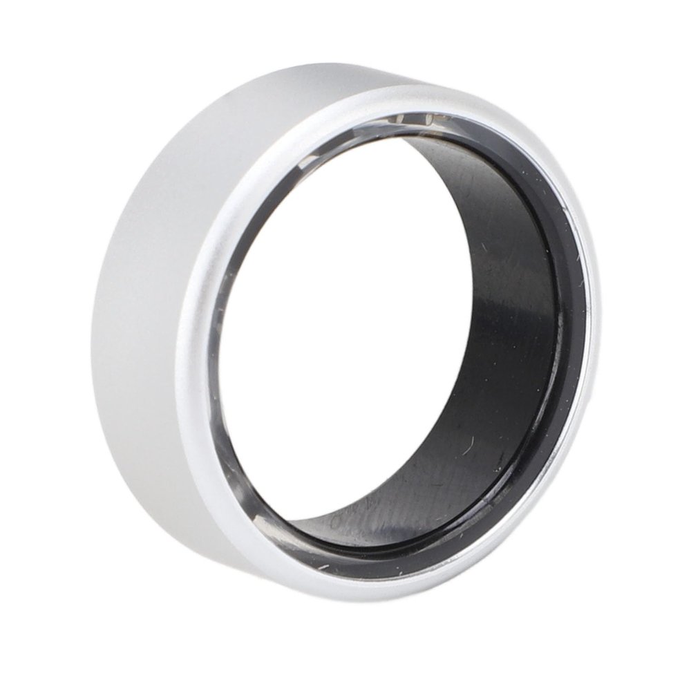 Cuifati Water Smart Ring, Monitor, Aluminum Alloy Fitness Tracker, Gesture Camera Control, 60 Days Standby Time, for APP, Multi Sports Modes (11#)